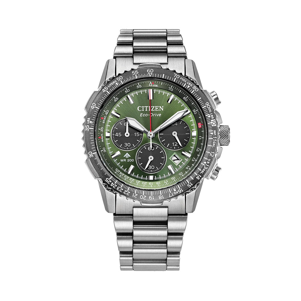 Promaster Navihawk Eco-Drive 40mm - Khaki on Bracelet