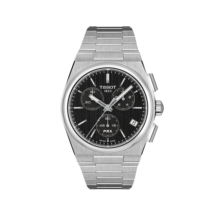 PRX Quartz Chronograph 41mm - Black on Bracelet