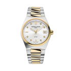 Highlife Ladies Quartz Two-Tone 31mm - Silver, Diamond-Set on Bracelet w/ Additional Rubber Strap