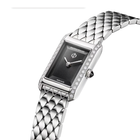 Hampton 10862 Quartz 28mm - Black, Diamond-Set on Bracelet