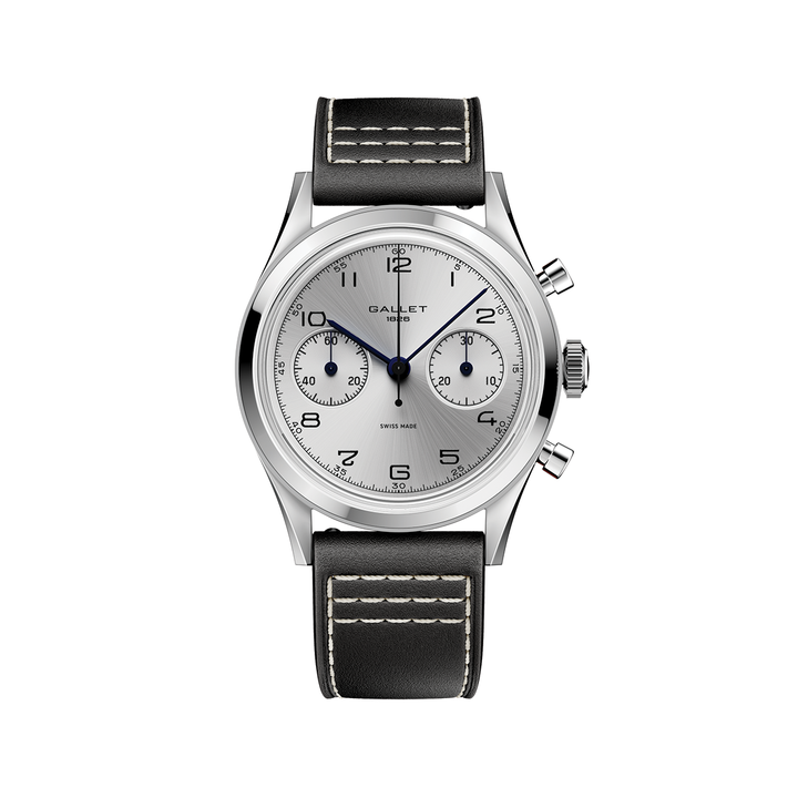 Classics G09 Tribute to Silverlight 38mm - Silver on Leather Strap