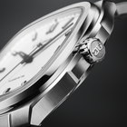 Seventies "Stereo Panel" 39mm - Silver on Bracelet