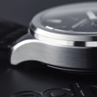 K Averau Moonphase "Big Moon" 39mm - Black on Fabric Strap