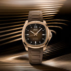 Multifort TV Big Date Rose Gold-Tone 40mm - Brown on Rubber Strap