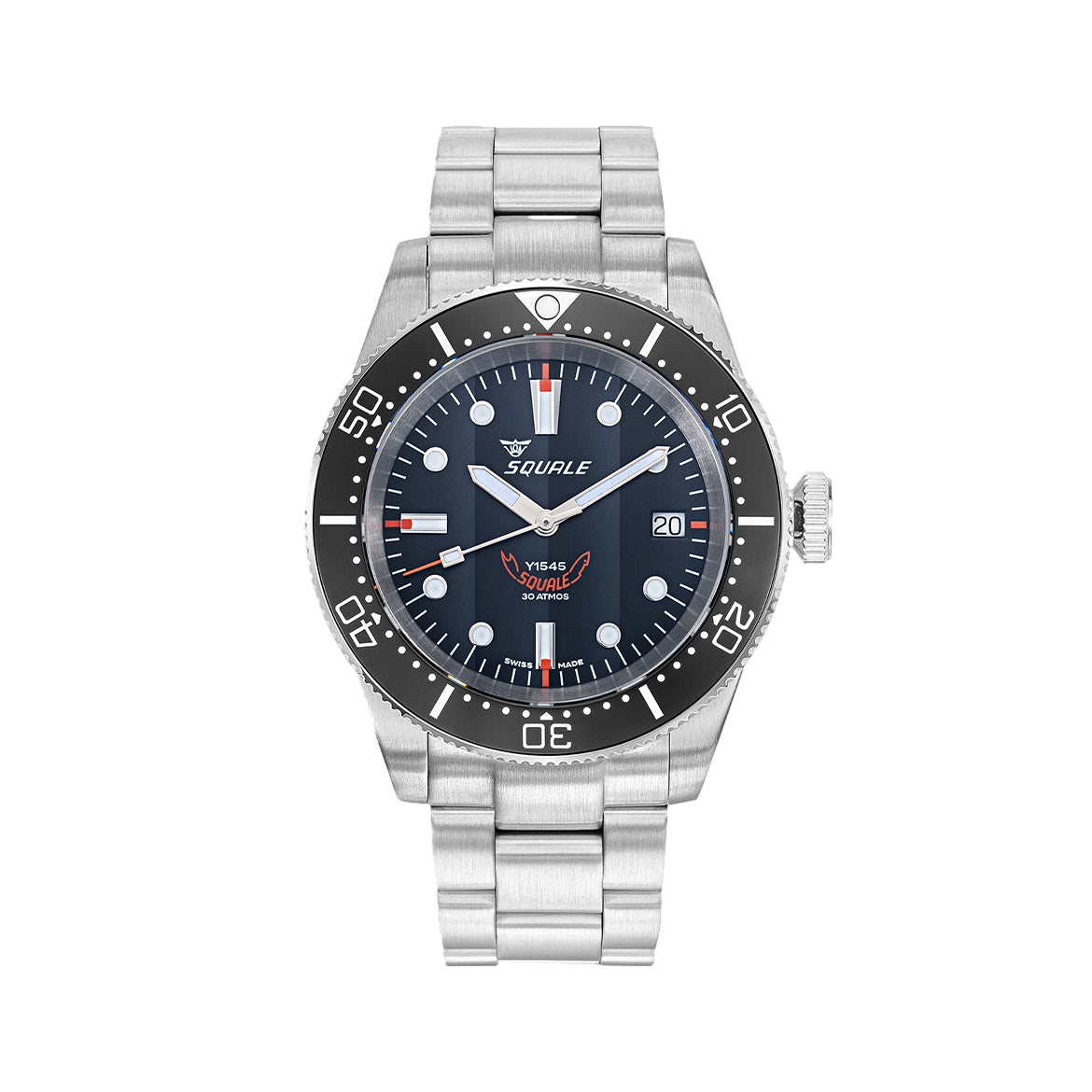 1545 Steel 40mm - Black Bracelet