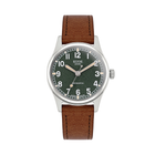 OLD SMITH 35mm - Green on Leather Strap